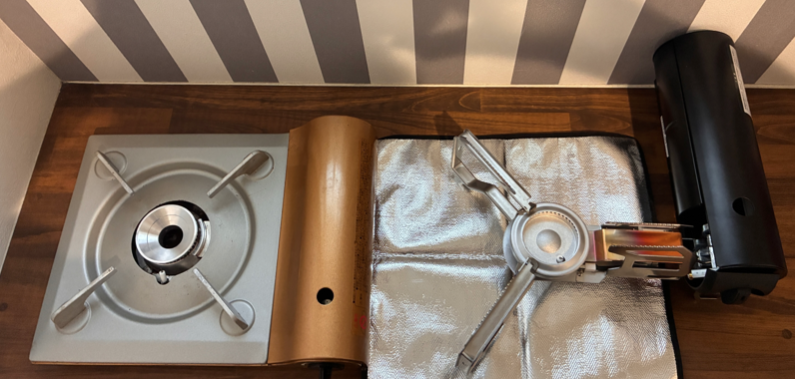 HOME＆CAMP バーナーと家庭用カセットコンロの比較