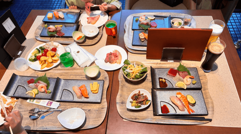 TERRACE & DINING SORAの夕食ビュッフェの料理